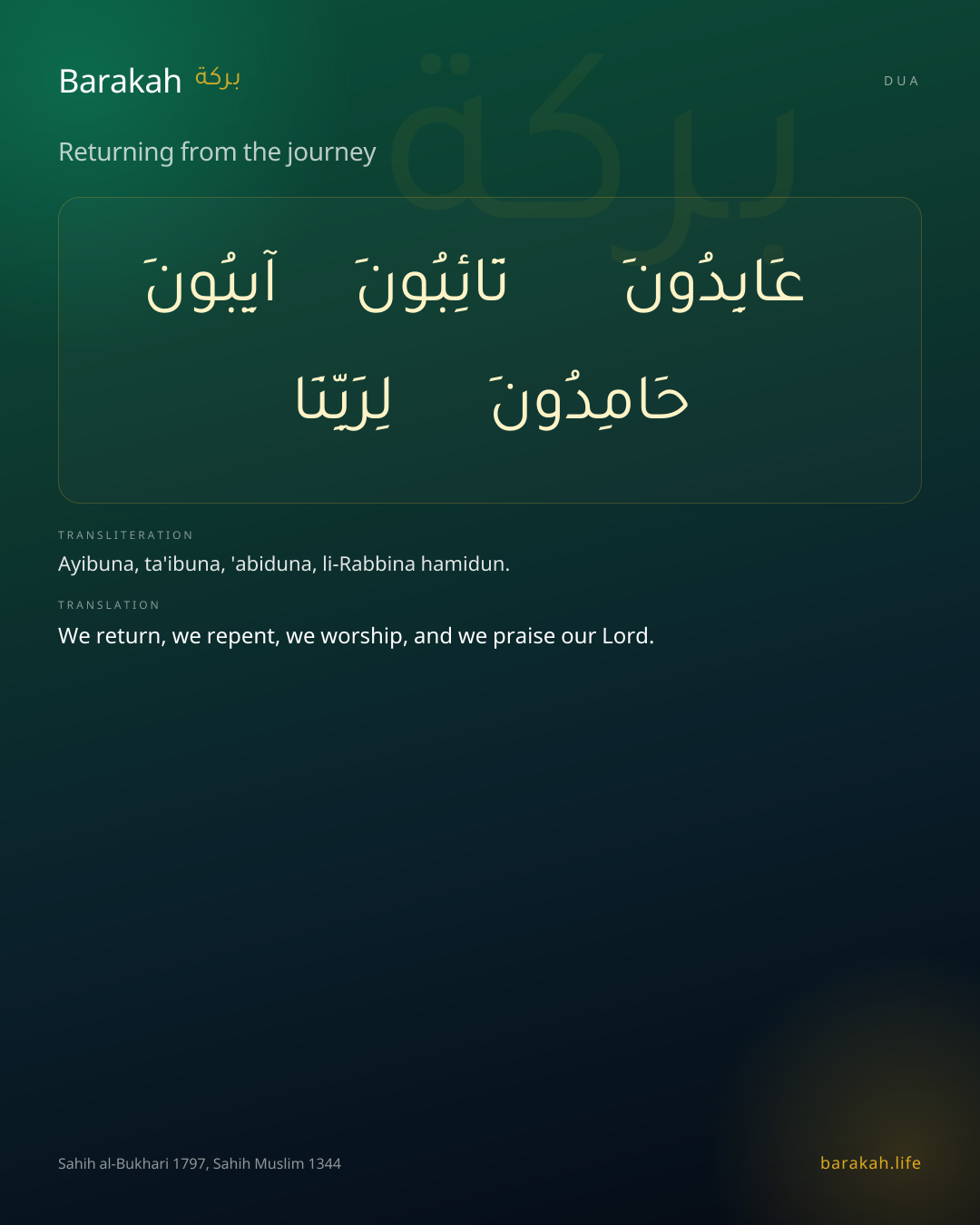 Returning from the journey: Arabic, transliteration, and translation