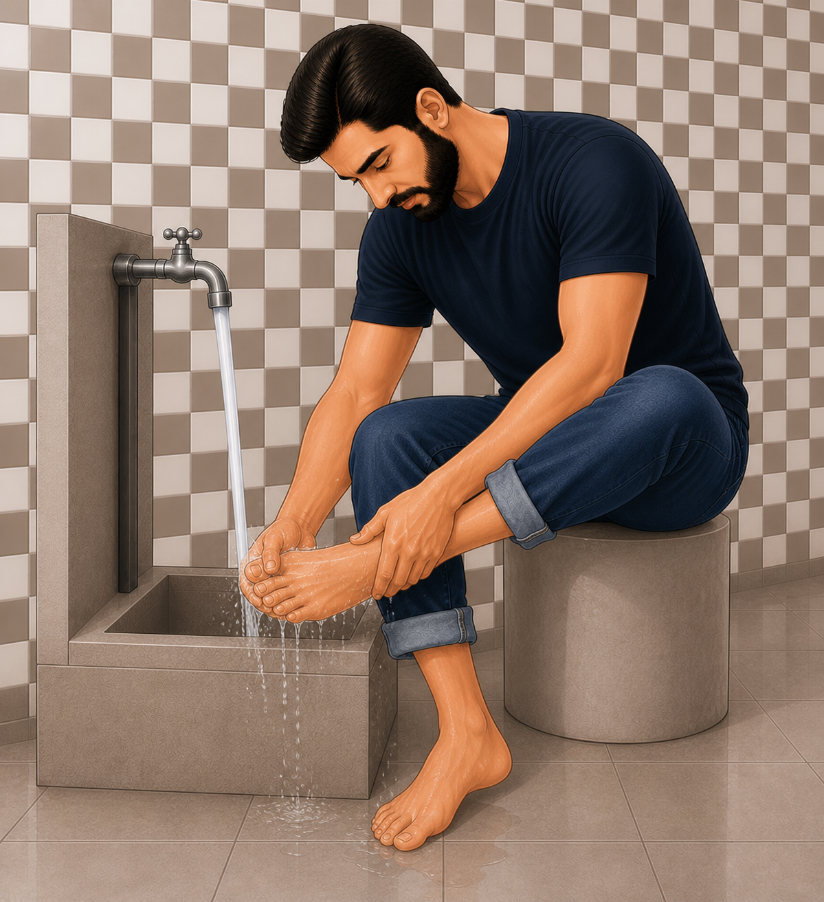 Wash your feet